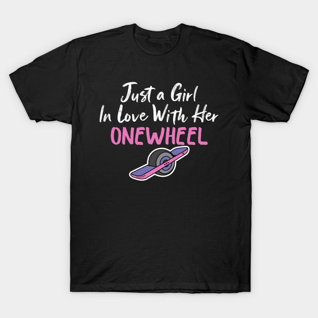 Onewheel Girl T-Shirt by Be Cute 